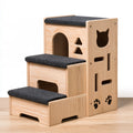 Scaletta per animali in legno, colore legno naturale